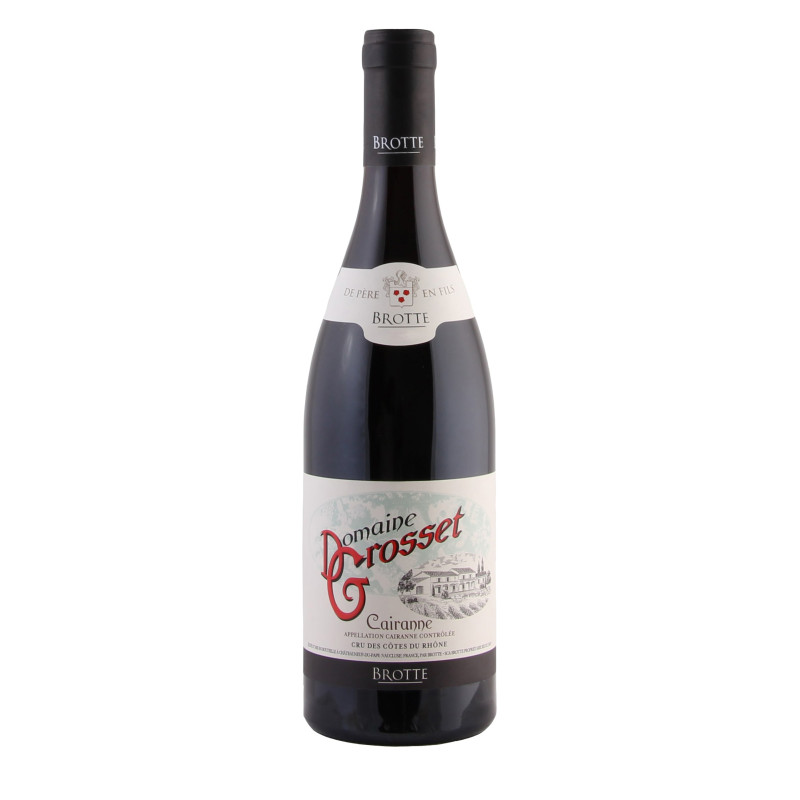 Red wine Brotte Domaine Grosset Cairanne Rouge 2019