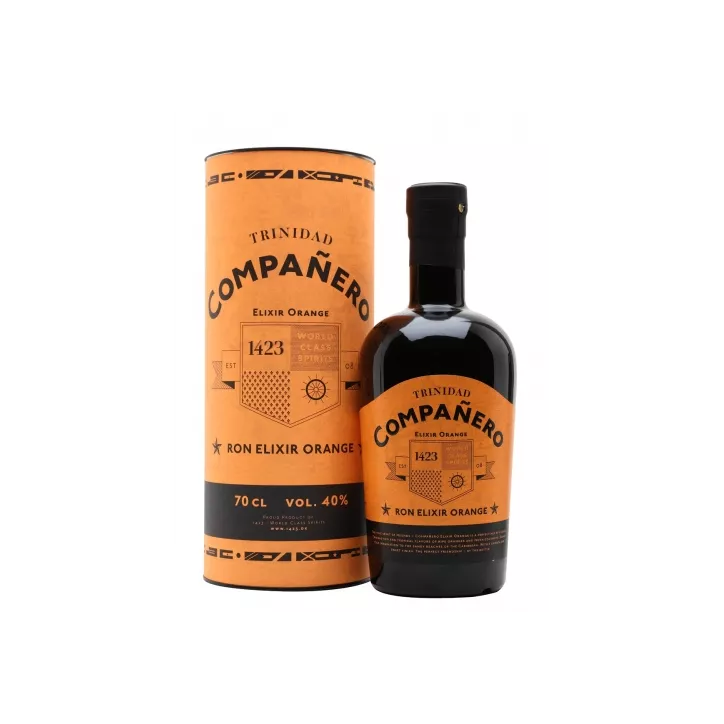Rum ром Компаньеро Елексир Ориндж 0,70л. Тубус 1423 Уърлд Клас , Тринидад / Companero Elxir Orange Rum ром Компаньеро Елексир Ориндж 0,70л. Тубус 1423 Уърлд Клас , Тринидад / Companero Elxir Orange