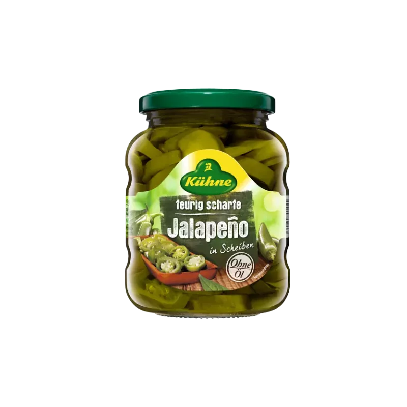 Buy Canned Kuehne Халапеньо пикант 370 мл on best price - FoodWineShop.bg
