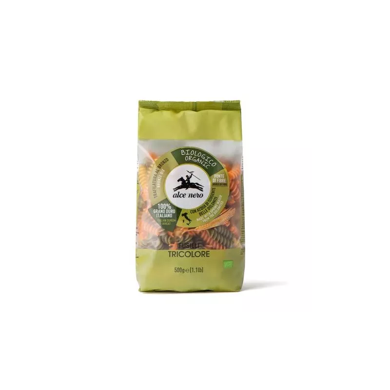Купете БИО Фузили трицветни Alce Nero 500 гр. Изпрати на приятел - FoodWineShop.bg