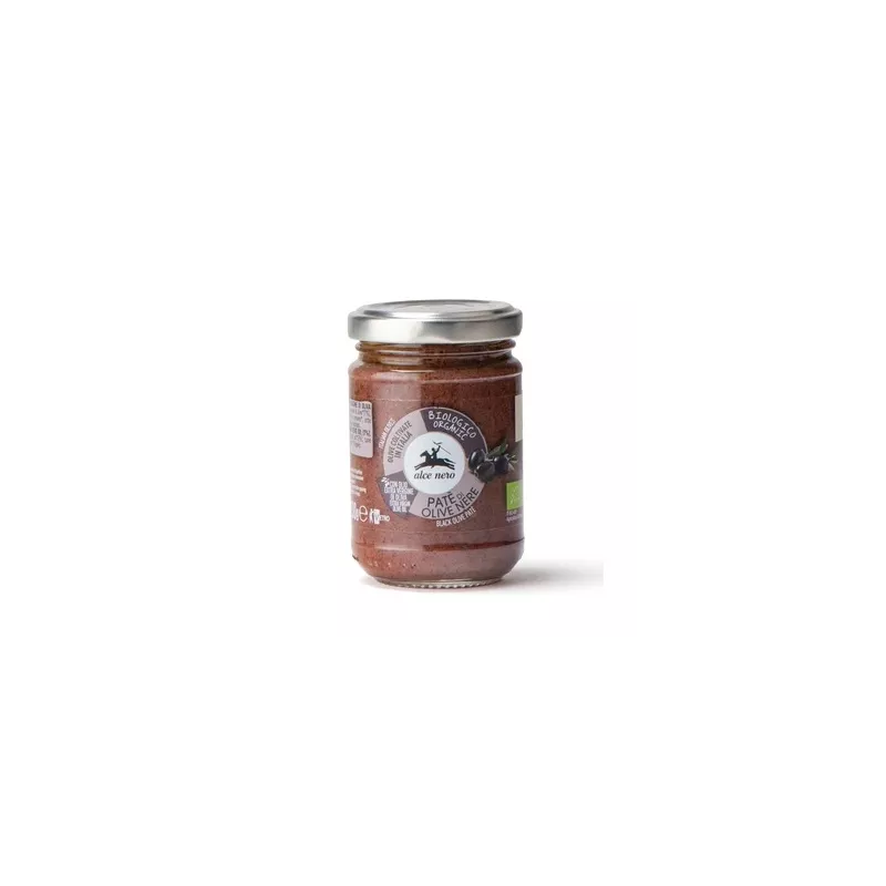 Купете БИО Пастет от черни маслини Alce Nero 130 гр. - FoodWineShop.bg