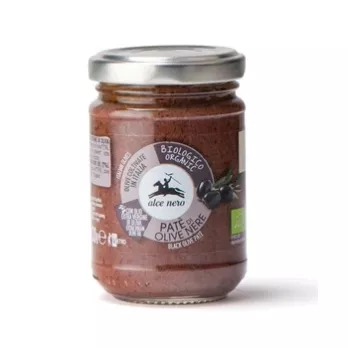 Купете БИО Пастет от черни маслини Alce Nero 130 гр. - FoodWineShop.bg