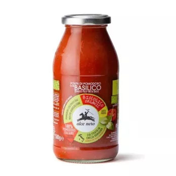 Купете БИО Доматена пулпа с босилек Alce Nero 500 гр. - FoodWineShop.bg