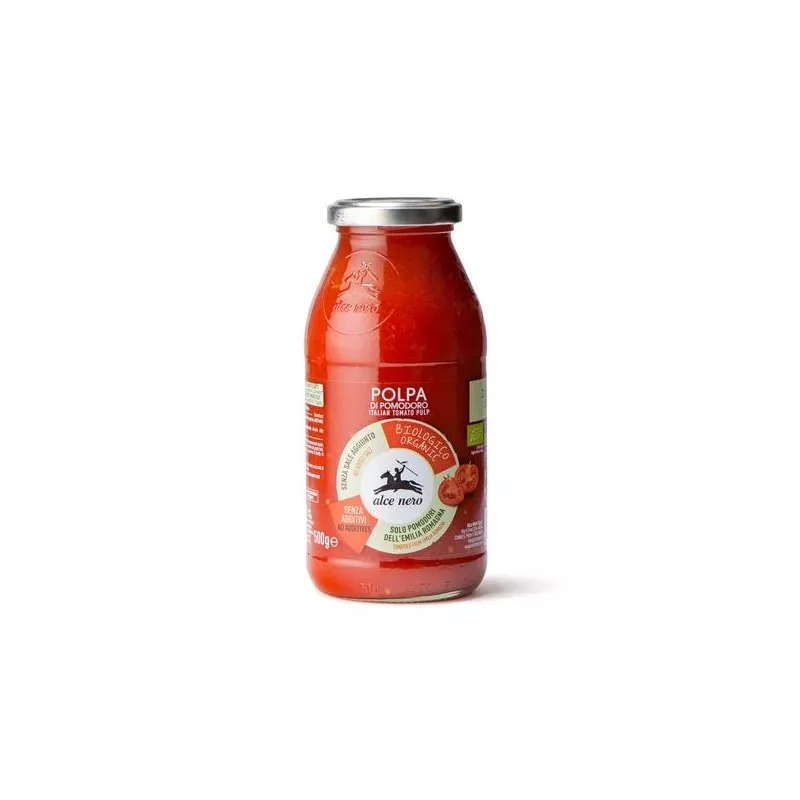 Купете БИО Доматена пулпа Alce Nero 500 гр. - FoodWineShop.bg